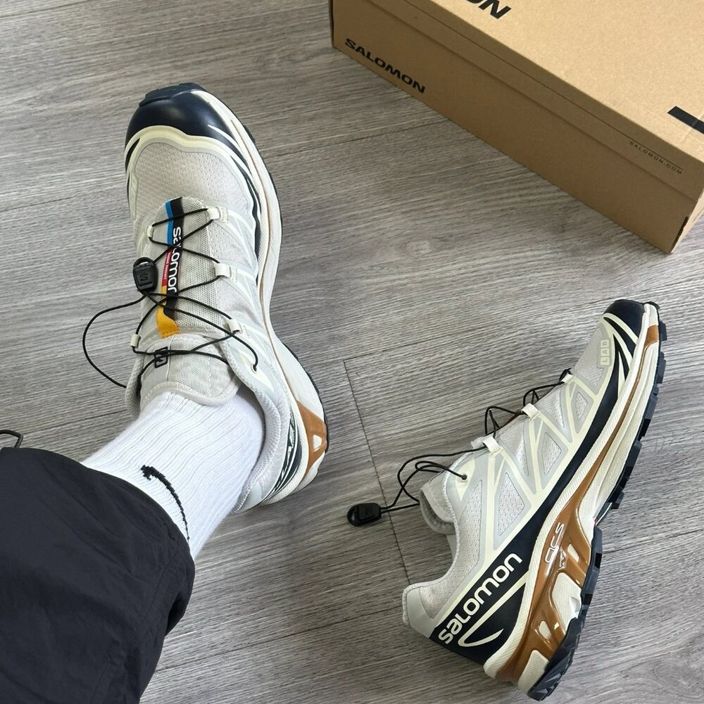 Salomon White and Black Sneakers